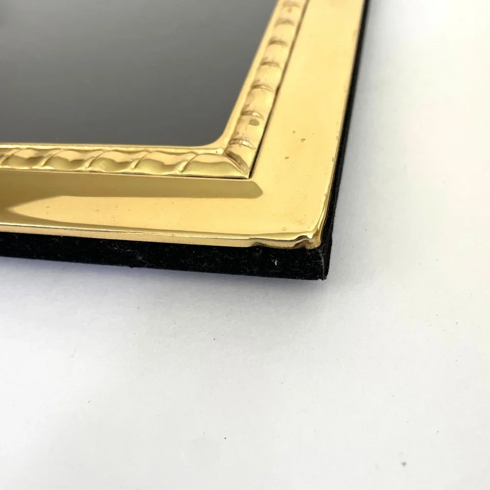 Vintage Brass Gold Picture Frame Set‎ Rope Detail Hinged Double Frames 5x7 8x10